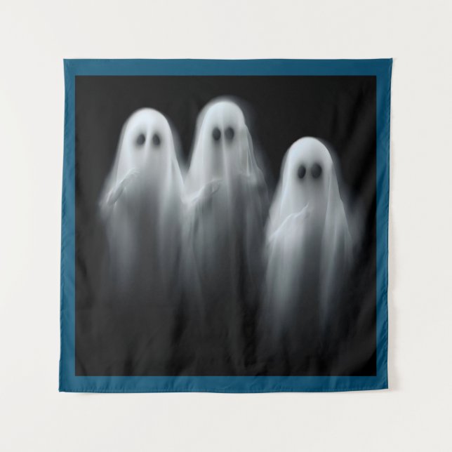 Halloween - Geister 1 Wandteppich (Vorderseite)