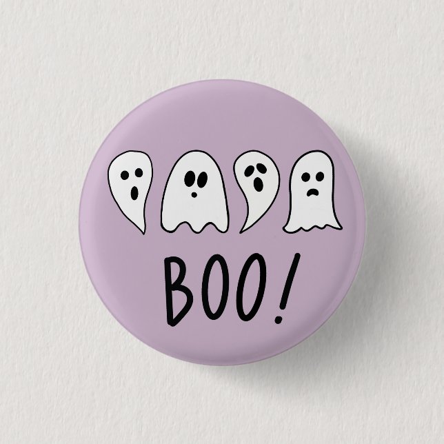 Halloween-Geister Boo Button (Vorderseite)
