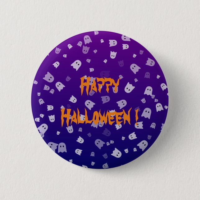 Halloween-Geister Button (Vorderseite)