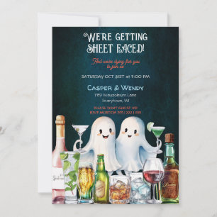 Halloween-Geister-Cocktails Einladung