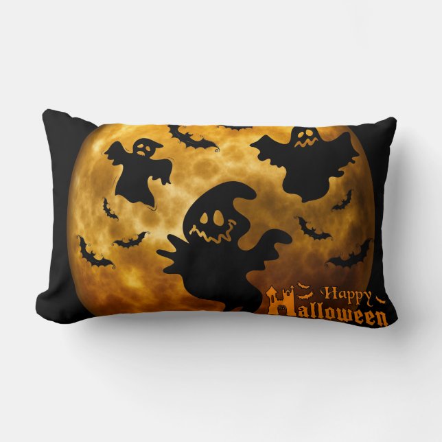 Halloween-Geister dekoratives Kissen (Vorderseite)