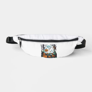Halloween-Geister Gruselige Kürbisse Eule Vollmond Bauchtasche