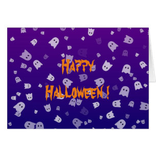 Halloween-Geister-Grußkarte