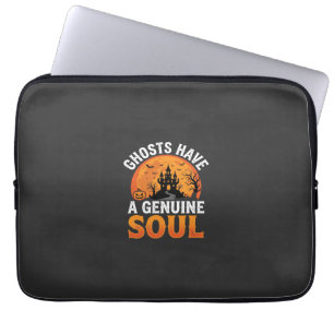 Halloween-Geister haben ein authentisches Seelende Laptopschutzhülle