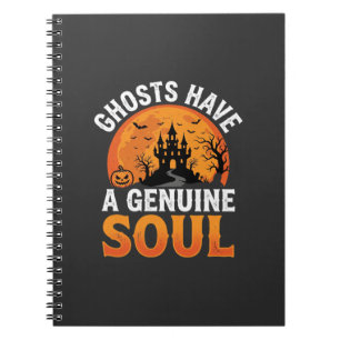 Halloween-Geister haben ein authentisches Seelende Notizblock