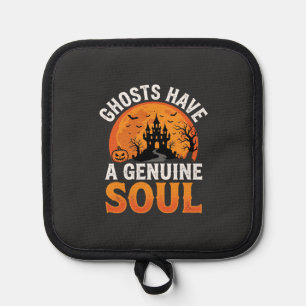 Halloween-Geister haben ein authentisches Seelende Topflappen
