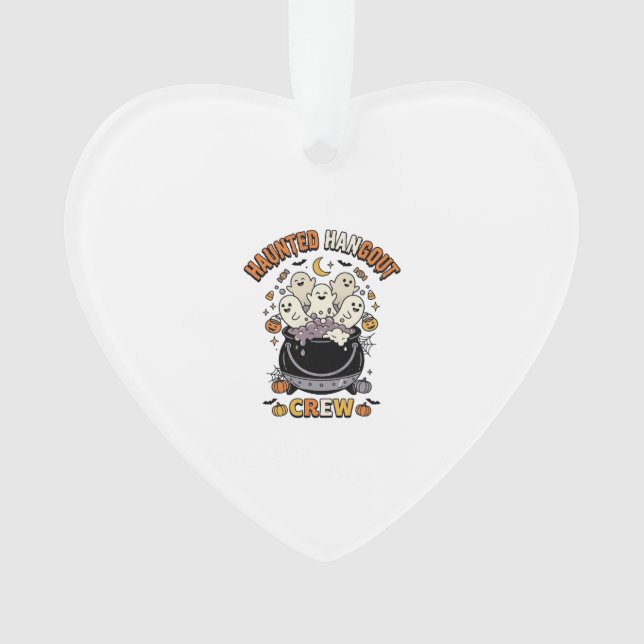 Halloween-Geister-Kürbis-Crew Ornament (Vorderseite)