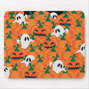 Halloween-Geister Kürbis-Plantage Mousepad