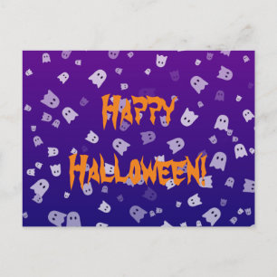 Halloween-Geister Postkarte