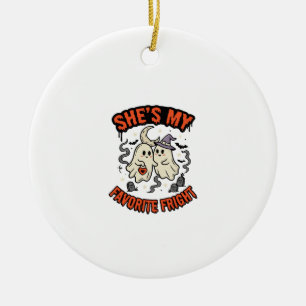 Halloween-Geister-Romantik Humor Keramik Ornament