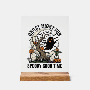 Halloween-Geister-Shirt Vintage-Friedhof Lustiges Acrylschild