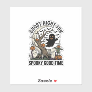 Halloween-Geister-Shirt Vintage-Friedhof Lustiges Aufkleber