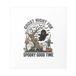 Halloween-Geister-Shirt Vintage-Friedhof Lustiges  Notizblock