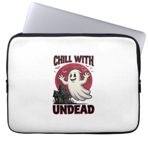 Halloween-Geister-Shirt Vintage Verflucht Zombie D Laptopschutzhülle