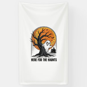 Halloween-Geister-Shirt Vintage verfluchtes Mond-D Banner