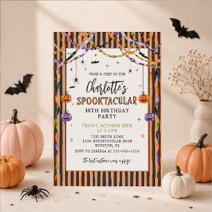 Halloween-Geister-Spooktacular-Geburtstagseinladun Einladung