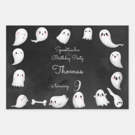 Halloween-Geister spooktacular Kindergeburtstag Pa Geschenkpapier Set