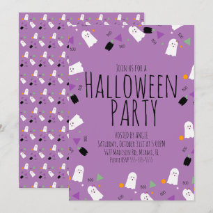 Halloween-Geister-Sprinkles-Geburtstagsfeier Einladung