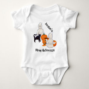 Halloween Geister und Freunde Baby Strampler