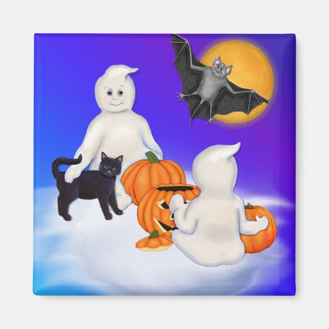 Halloween Geister und Freunde Magnet (Vorne)