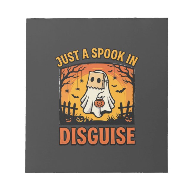 Halloween-Geister-Verkleidung Notizblock (Vorderseite)