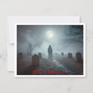 Halloween, Geisteraufstieg, Spookie, Friedhof Postkarte