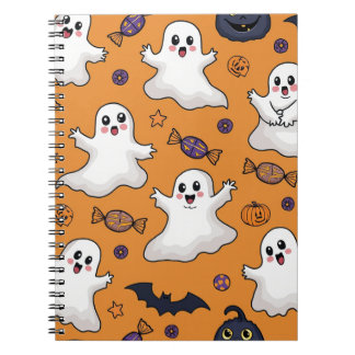 Halloween-Geisterbild-Notebook Notizblock