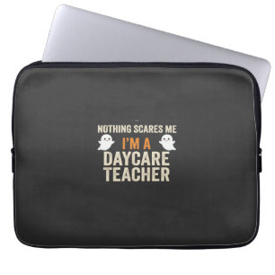 Halloween-Geisterdesign für Erzieherinnen_1 Laptopschutzhülle