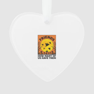 Halloween-Geisterfreunde Lustig Vintage-Horror_1 Ornament