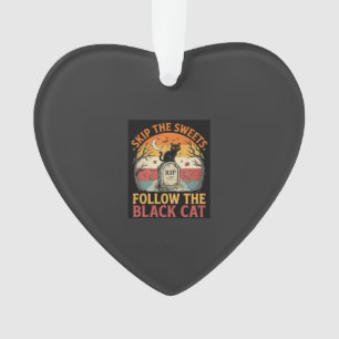 Halloween-Geisterhafte-Schwarze-Katze-Übeltat Ornament
