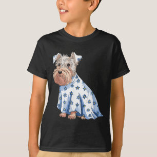 Halloween-Geisterhund mit Blumen Lustiger Hallowee T-Shirt