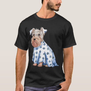 Halloween-Geisterhund mit Blumen Lustiger Hallowee T-Shirt