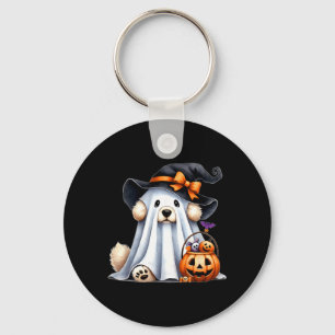 Halloween-Geisterhund Schlüsselanhänger