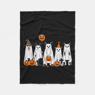 Halloween-Geisterhunde Süße Kürbis-Cartoon-Gestalt Fleecedecke