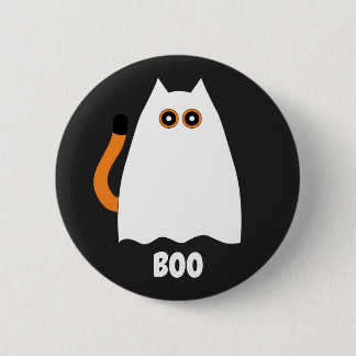 Halloween-Geisterkatzen-Button Button