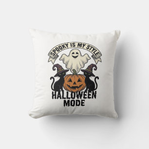 Halloween-Geisterkostüm Vintage Gruseliger Kürbis  Kissen
