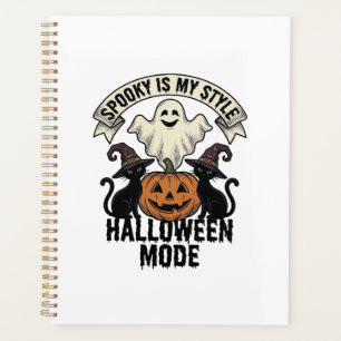 Halloween-Geisterkostüm Vintage Gruseliger Kürbis Planer