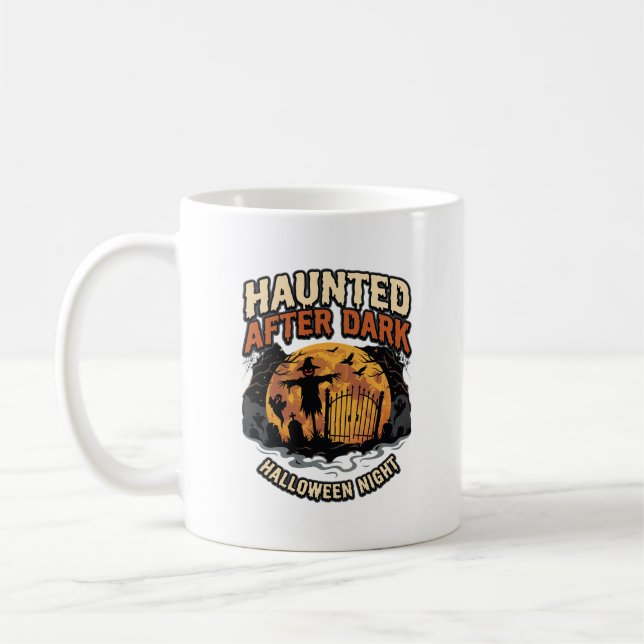 Halloween-Geisterstunde nach Mitternacht Kaffeetasse (Links)