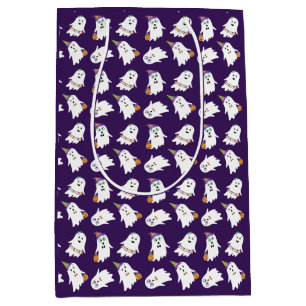 Halloween-Geistertrick oder -Behandlung Mittlere Geschenktüte