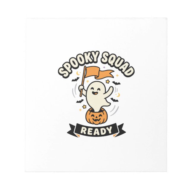 Halloween-Geistertrupp Notizblock (Vorderseite)
