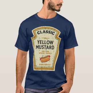 Halloween Gelber Senf Lustiges Lebensmittel Kostüm T-Shirt