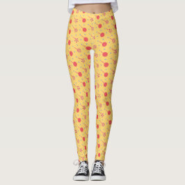 Halloween Gelborange Minimalmuster Leggings