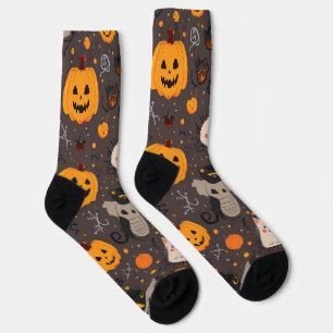 halloween gemusterte Crew Socken