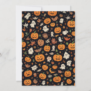 Halloween-gemusterte Karte