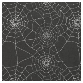 Halloween Gemustertes Schwarz-Weiß-Spinnennetz Stoff