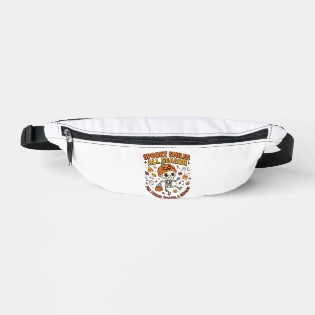 Halloween-Gemütlichkeits-Skelett-Feier Bauchtasche (Vorderseite)