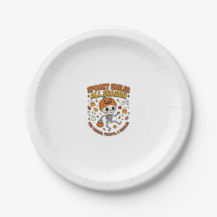 Halloween-Gemütlichkeits-Skelett-Feier Pappteller