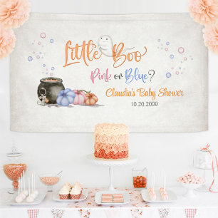 Halloween Gender Reveal Baby Shower Banner