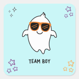 Halloween Gender Reveal Boy Ghost Voting Sticker