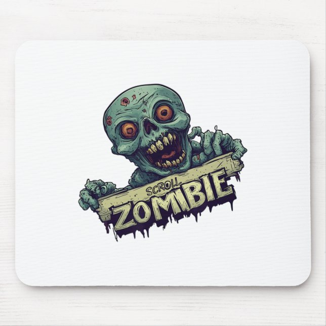 Halloween Generation mit Scroll Zombie-Kostüm Mousepad (Vorne)
